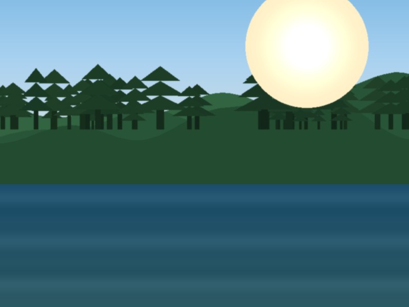 Vue panoramique du Camping du Bac de Ménil au bord de la Mayenne